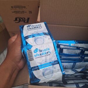 SHAMPOO H&S 300 SACHETS ( rosado y azul ) caja de 1 solo color toca al azar