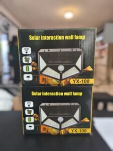 foco sensor , con panel solar